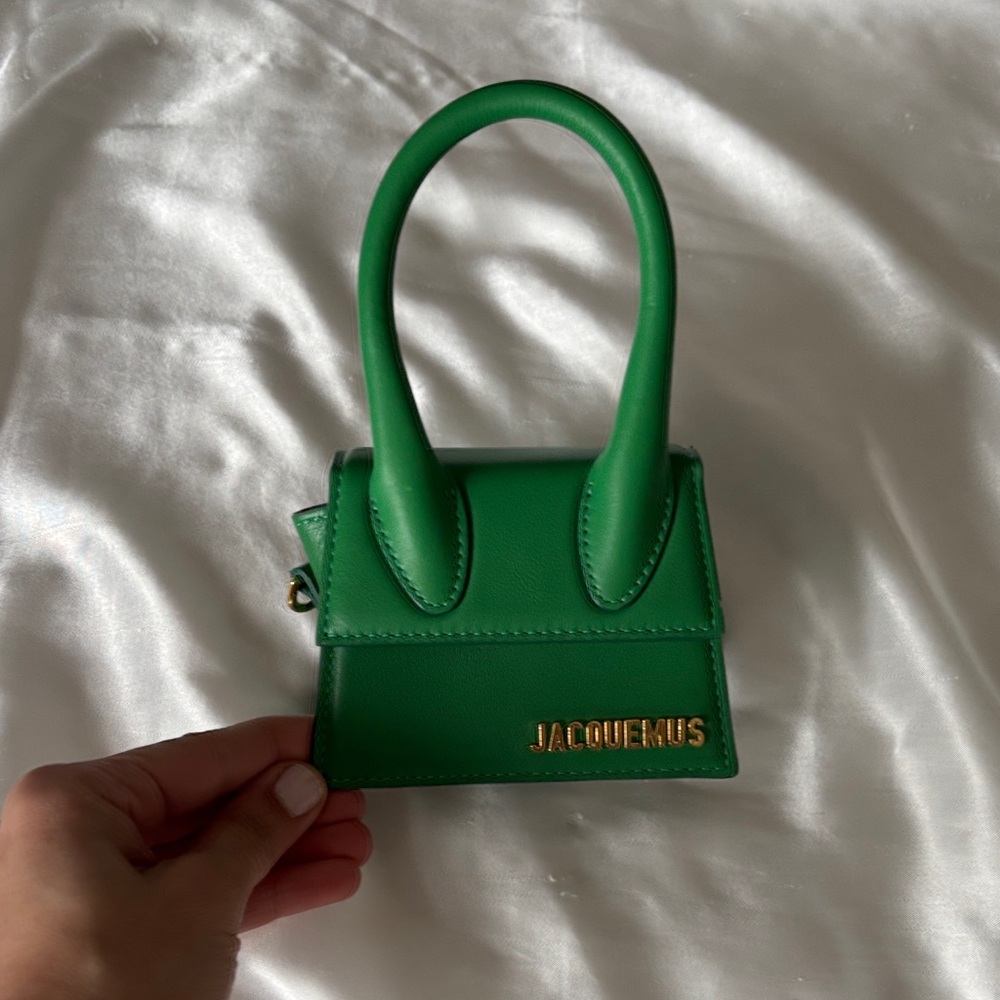 Jacquemus Emerald Green Mini Top-Handle Bag